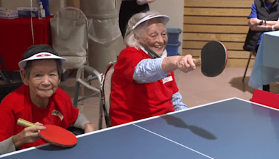 90-plus and serving up spirit: Ping pong tournament unites B.C. care homes | Globalnews.ca