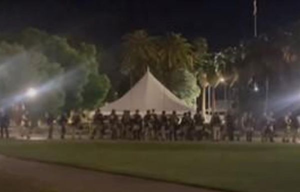 Police use tear gas to disperse protesters at University of Arizona Tucson