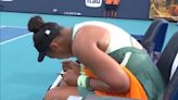 Watch: Naomi Osaka writes notes mid-match during heartbreaking Miami Open loss