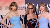 Taylor Swift and Beyoncé united on the red carpet at 'The Eras Tour' concert movie premiere. Here are the 12 best photos.