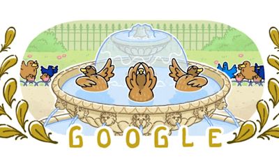 Google Doodle Today: Celebrating Artistic Swimming events(Day 2) at Paris Olympics 2024 | Mint