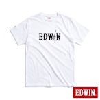 EDWIN EDGE 搖滾LOGO短袖T恤-男-白色