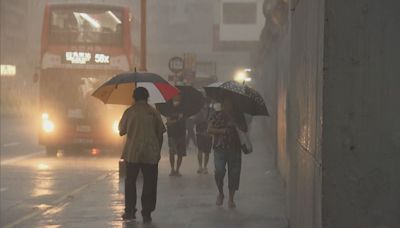 天文台發出黃色暴雨警告信號