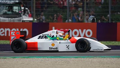 El emotivo homenaje a Ayrton Senna que protagonizó Sebastian Vettel en el GP de Imola - El Diario NY