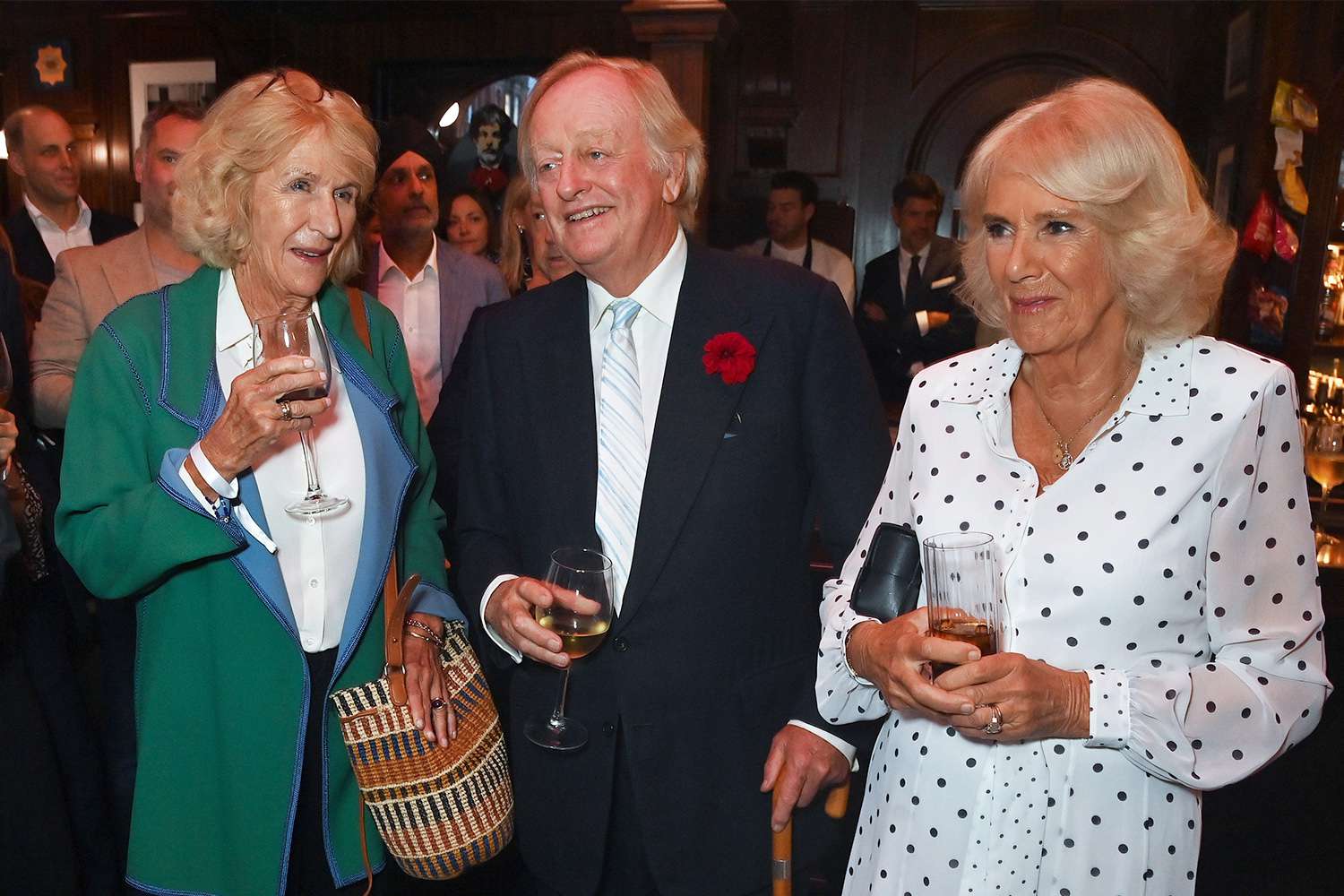 Queen Camilla Reunites with Ex-Husband Andrew Parker Bowles at Their Son Tom's Book Launch