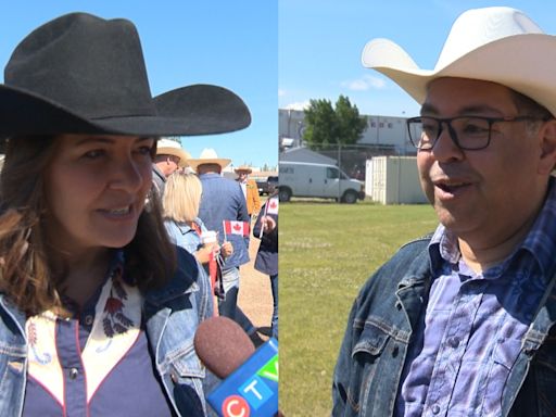 Nenshi, Smith hit Ponoka Stampede in wake of UCP attack ads on new Alberta NDP leader