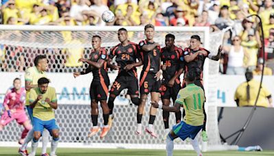 1-1. Colombia manda a Brasil a jugar contra Uruguay en cuartos y sin Vinícius