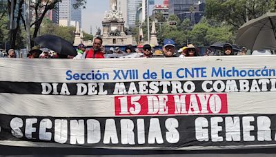 Marcha por el Día del Maestro: CNTE rechaza invitación de AMLO para festejar este 15 de mayo | EN VIVO