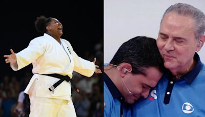 Luís Roberto chora e consola comentarista após narrar ouro de Beatriz Souza na Olimpíada