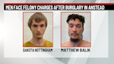 Two men face felony charges after burglary in Fayette County