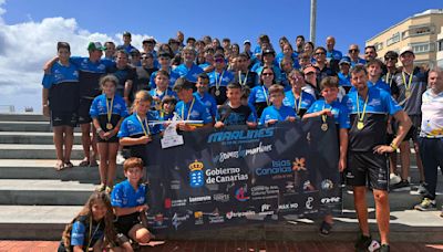 Los Marlines de Lanzarote, 40 medallas y subcampeonato en el XXIII Campeonato de Canarias de Kayak de Mar