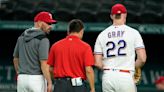 Rangers starter Jon Gray exits with discomfort on left side