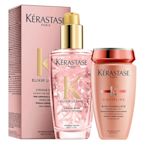 Kerastase卡詩 花漾護色金緻組(柔舞絲光髮浴250ml+花漾粉柔馭露100ml)