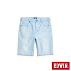 EDWIN EDGE  JERSEYS 迦績合身牛仔短褲-男-漂淺藍