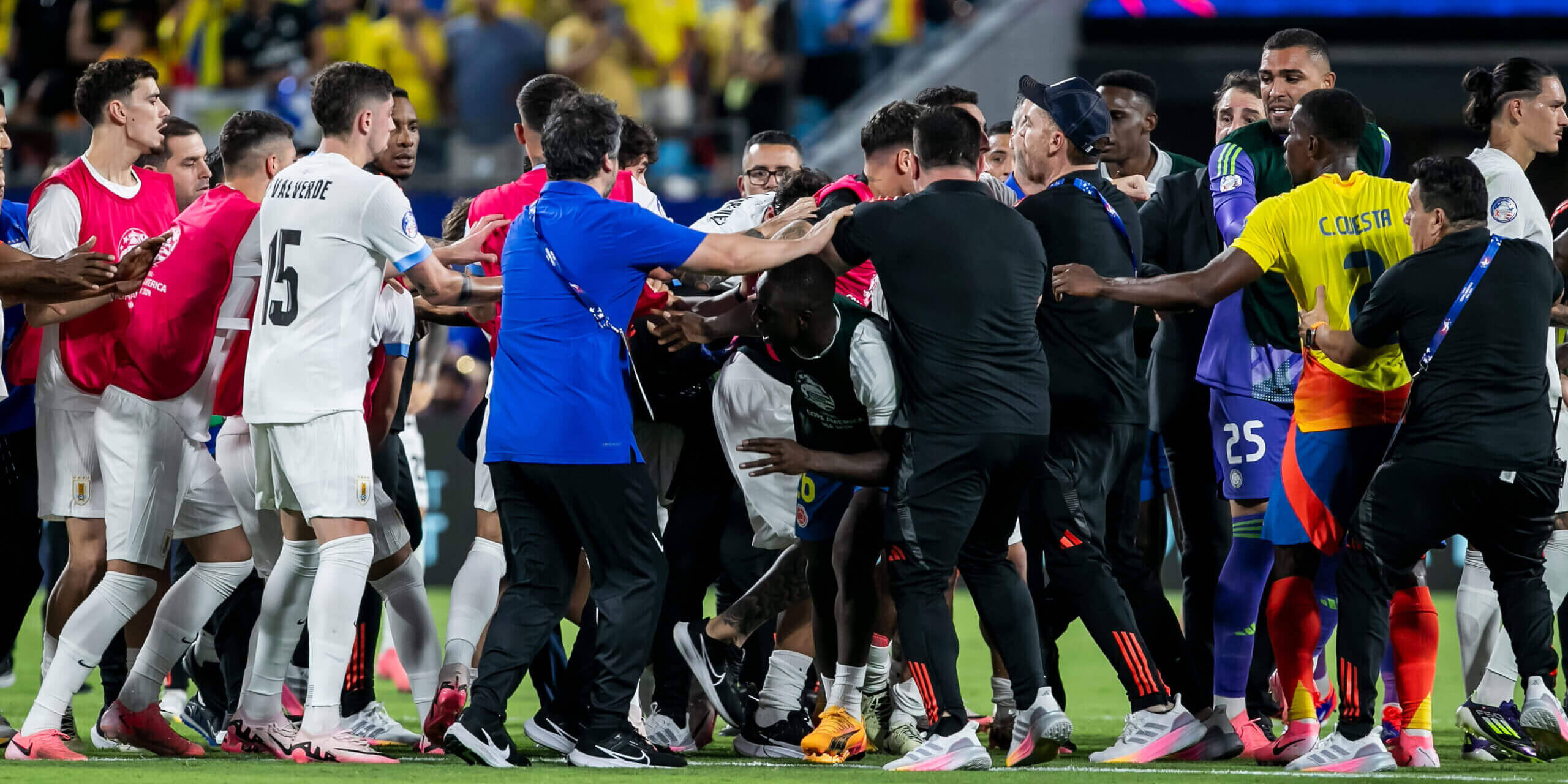 How Uruguay vs Colombia descended into chaos - and the questions raised by the ugly scenes