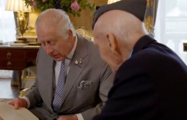 Watch: King Charles reads diary entry from grandfather George VI on D-Day anniversary