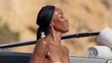 Naomi Campbell parties with famous pals on yacht in Ibiza