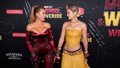 Blake Lively and Gigi Hadid steal the show in Deadpool and Wolverine-inspired looks