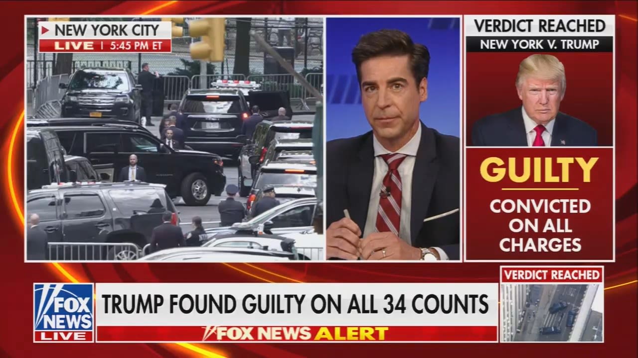 Reacting to Trump's guilty verdict, Fox News' Jesse Watters promises to "vanquish the evil forces that are destroying this republic"
