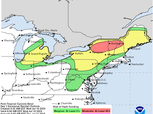 Updated timeline for Beryl weather impacts: When will Rochester see storms?