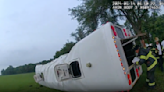 Video footage shows aftermath of Florida bus crash that killed at least 8