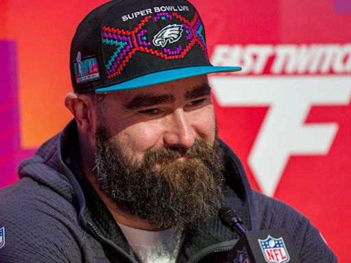 Fans Say Jason Kelce Is 'Such a Girl Dad' as He Rocks Pink Fuzzy Robe and Tiara in New Ad