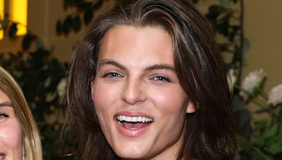 Damian Hurley and cousin Amelia Hurley attend British Vogue LFW party