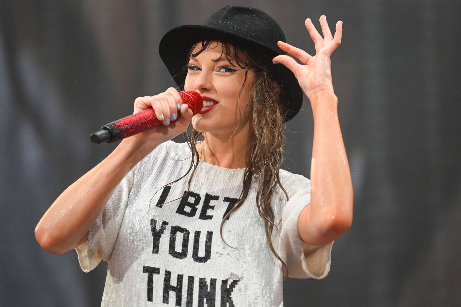 Taylor Swift Sings Through Rain in Germany, Plus Celine Dion, Zach Bryan and More