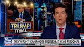 Oops! Fox's Jesse Watters "defends" Donald Trump in hush money case by accidentally describing the crime (video)