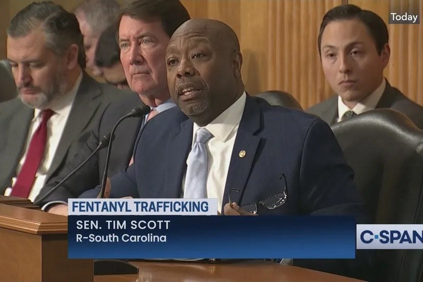 GOP Sen. Tim Scott's Fentanyl Bill Signed Into Law, Freezes And Sanctions Assets Of Mexican Cartels