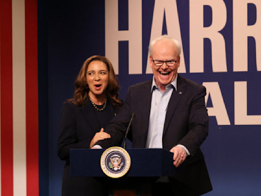 'SNL' Season 50 premiere: Maya Rudolph returns as 'fun aunt' Kamala Harris with Jim Gaffigan as Tim Walz