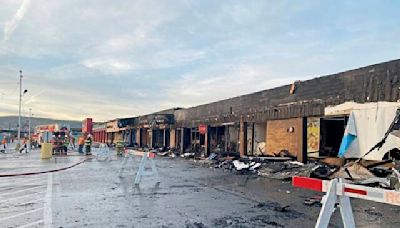 Fire at Unity shopping plaza damages multiple businesses