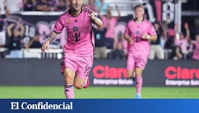 ¡Como si no se hubiera ido! Messi vuelve de una lesión y en cuatro minutos mete dos goles