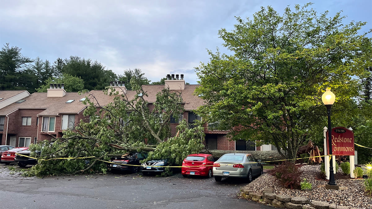 Trees down, roads closed, power out for nearly 50,000 across Connecticut