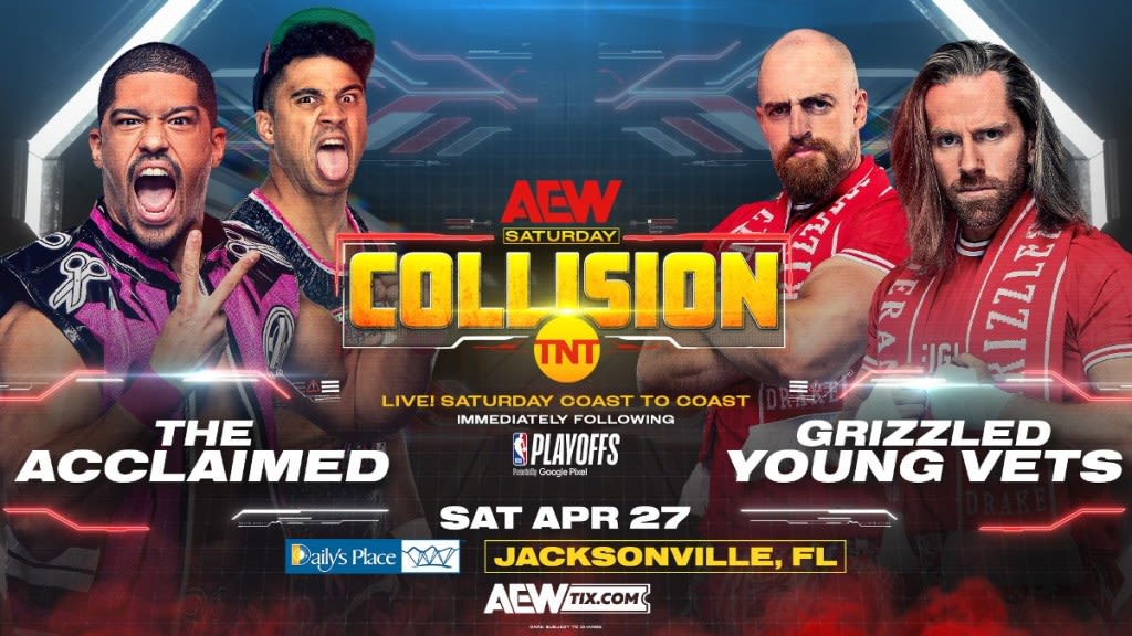 Grizzled Young Vets vs. The Acclaimed Set For 4/27 AEW Collision
