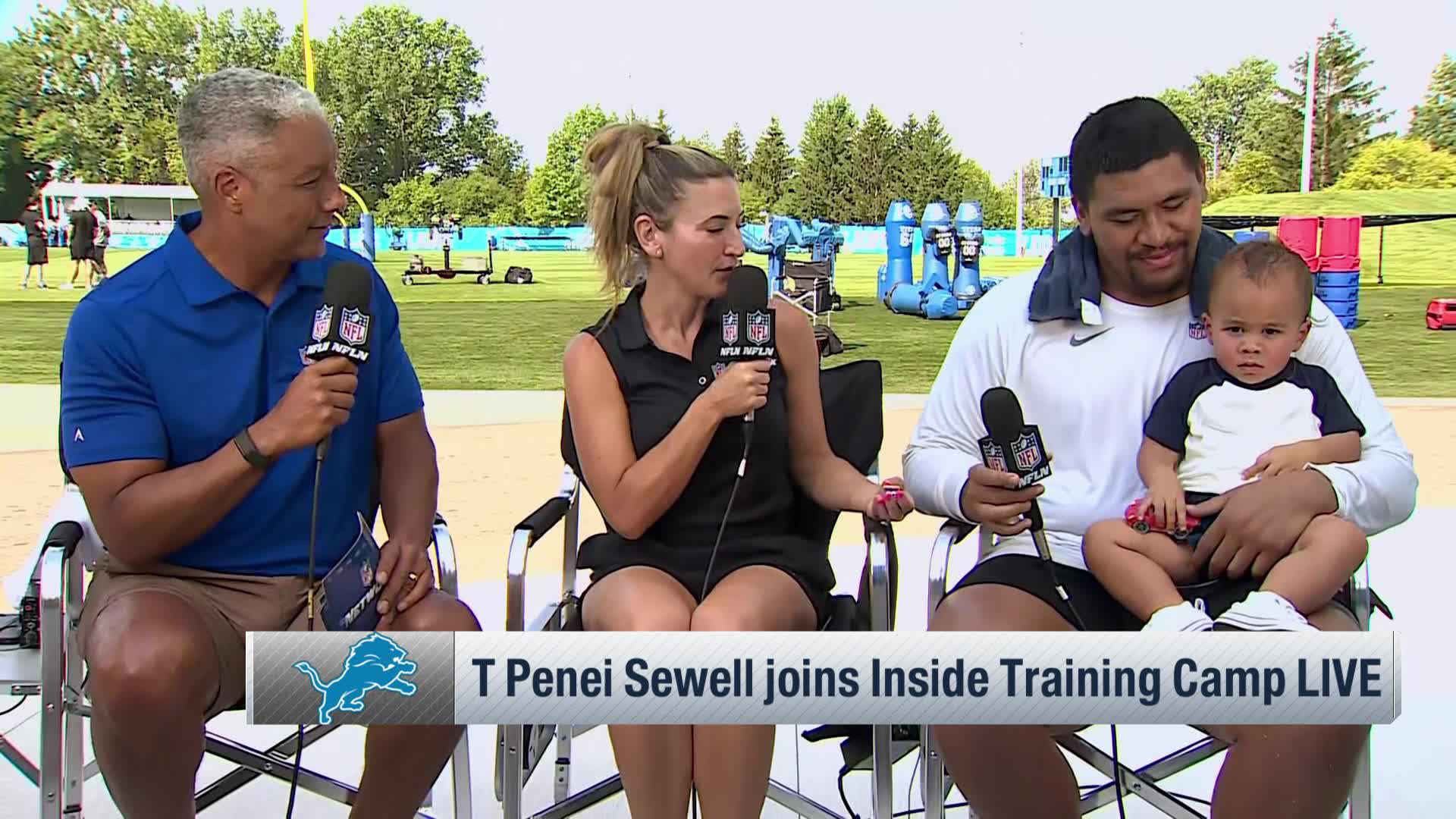 Penei Sewell joins Wyche, Frelund discussing Lions '24 training camp 'Inside Training Camp Live'