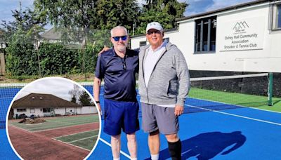 Tennis club unveils refurbished courts to encourage new members