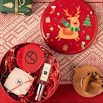 圣誕節禮物包裝盒平安夜圓形創意禮盒送女朋友驚喜實用空罐子~特價
