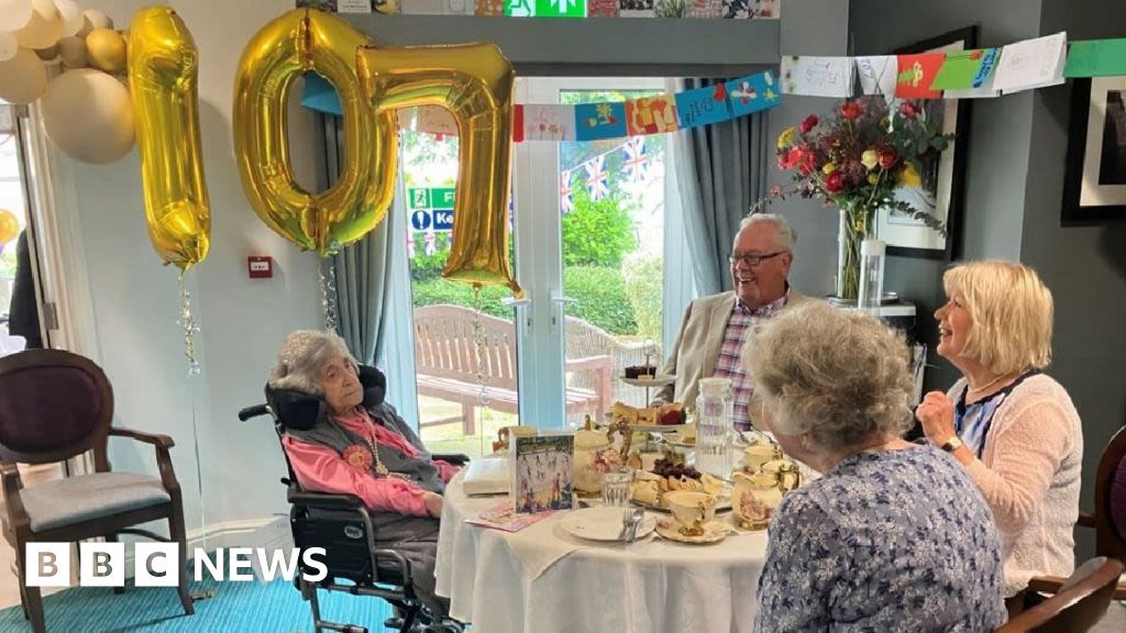 Care home resident receives hundreds of cards for 107th birthday