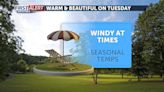 Windy and warm weather continues on Tuesday