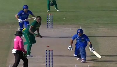 Afghanistan Batter's Bizarre Dismissal vs South Africa Takes Internet By Storm. Watch | Cricket News