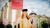 'This is more important': Why Jodie Ashby marched for abortion rights after MU graduation ceremony