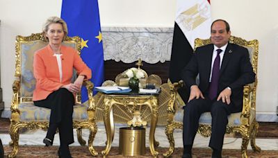 Von der Leyen confirma hasta 40.000 millones de ayuda europea a Egipto