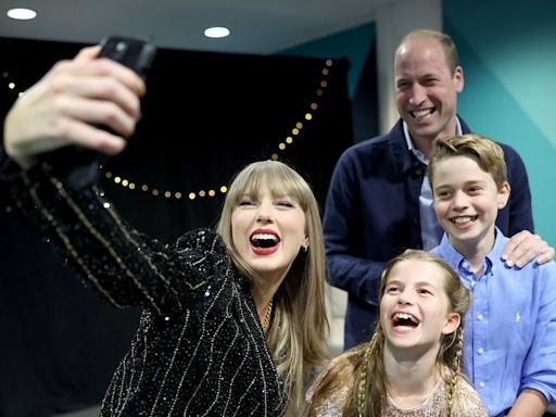 Prince William, Prince George, and Princess Charlotte Met Taylor Swift Backstage at the Eras Tour