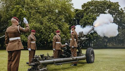 IN PICTURES: 21-gun salute as Colchester marks King’s official birthday