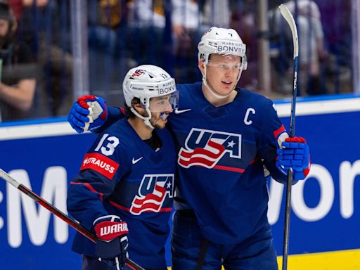 Which U.S. players made a case for Olympics, 4 Nations at hockey worlds? Catching up with GM Bill Guerin