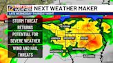 Threat for severe storms has increased for Wednesday