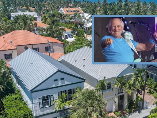 Peek inside: Jimmy Buffett's 3 Palm Beach homes are now for sale, includes music studio