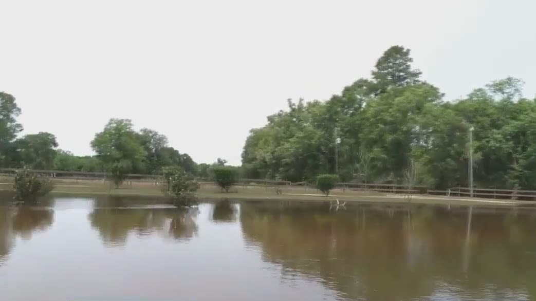 No roads? No problem! Cleveland community uses boats to get around after flood #HoustonStrong