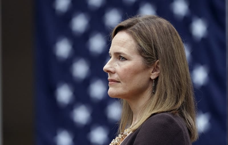 Amy Coney Barrett shows an independence from majority view in recent opinions